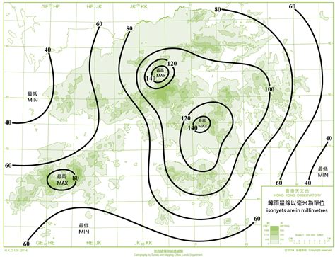 下大雨圖|每天總雨量圖｜香港天文台(HKO)｜雨量分佈